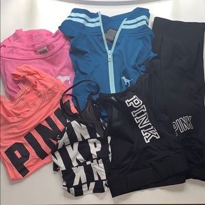 6 PIECE PINK ATHLETIC SET